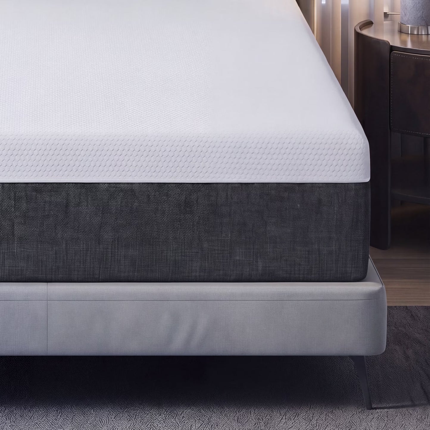 Twutri New Version 10 Inch Twin Memory Foam Mattress, Medium Firm, Zoned Pressure Relief, Certified Safe Foam & Fabric, Mattress in a Box,Adult