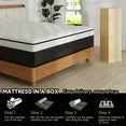 SILENCE MANGO 12 inch Queen Sized Medium Firm Hybrid Mattress,High Density Foam Layer,Individually Pocketed Springs,Gel Design,Memory Foam Mattress in a Box,Motion Isolation Feature