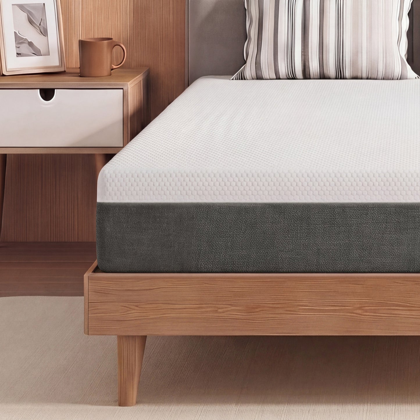 Zhovac 10 inch Queen size mattress,Medium Firm Memory Foam Mattresses in a box,CertiPUR-US,Adult