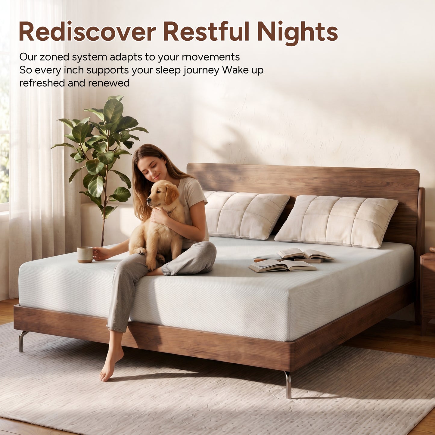Zhovac 6 inch Memory Foam Mattress,Medium Firm Twin size Mattresses in a box,CertiPUR-US,Adult