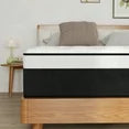 SILENCE MANGO 12 inch Queen Sized Medium Firm Hybrid Mattress,High Density Foam Layer,Individually Pocketed Springs,Gel Design,Memory Foam Mattress in a Box,Motion Isolation Feature