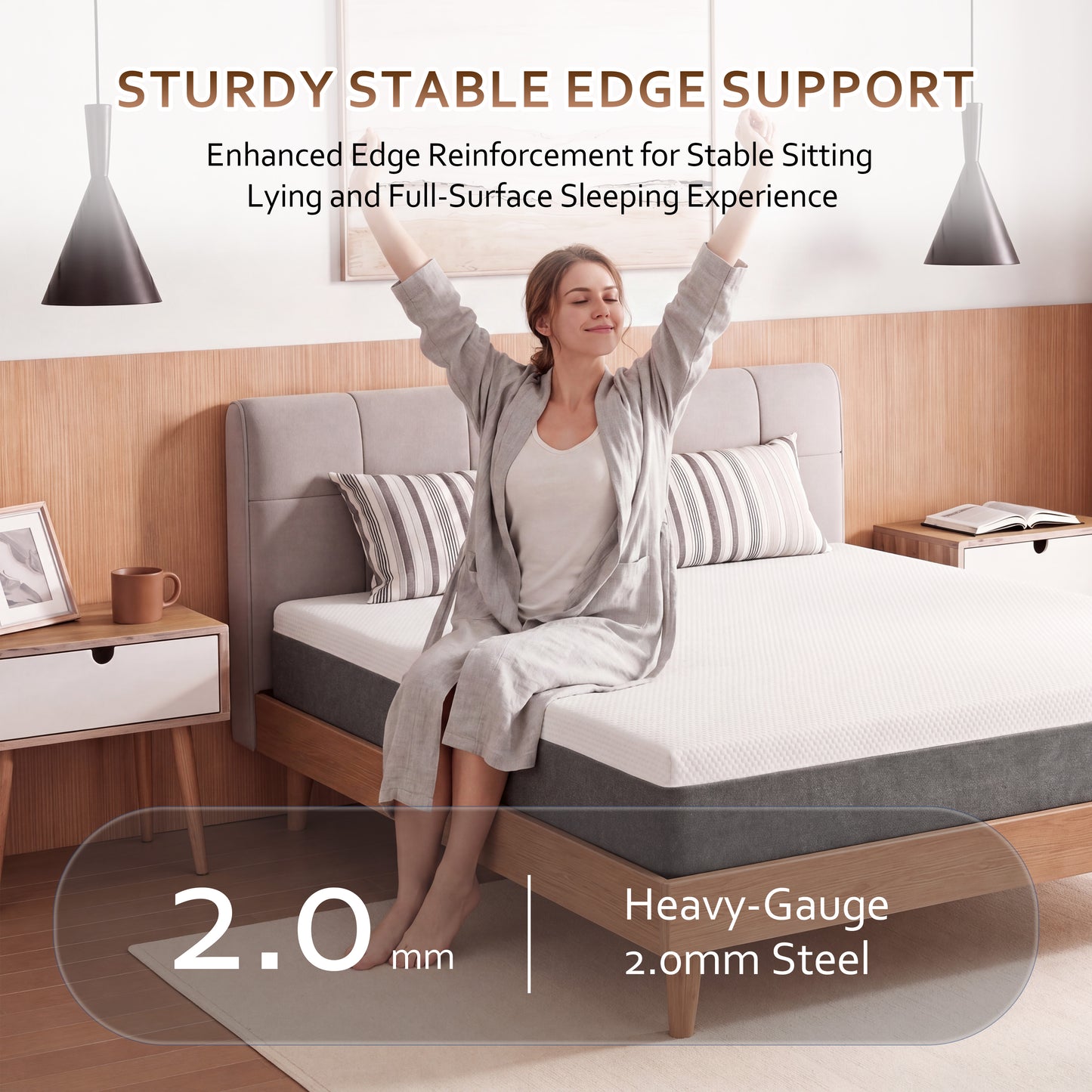 Zhovac 10 inch King size mattress,Medium Firm Memory Foam Mattresses in a box,CertiPUR-US,Adult
