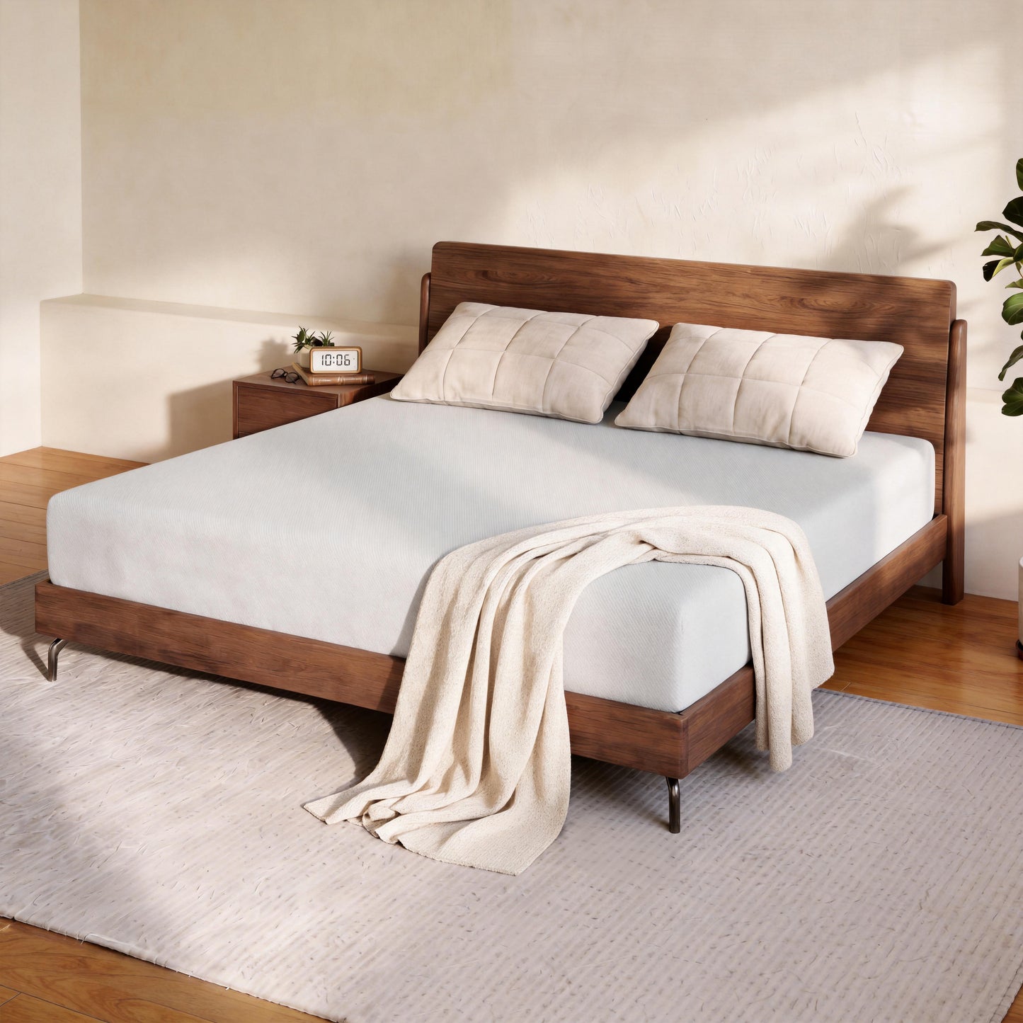 Zhovac 6 inch Memory Foam Mattress,Medium Firm Queen size Mattresses in a box,CertiPUR-US,Adult