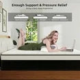 SILENCE MANGO 12 inch Queen Sized Medium Firm Hybrid Mattress,High Density Foam Layer,Individually Pocketed Springs,Gel Design,Memory Foam Mattress in a Box,Motion Isolation Feature