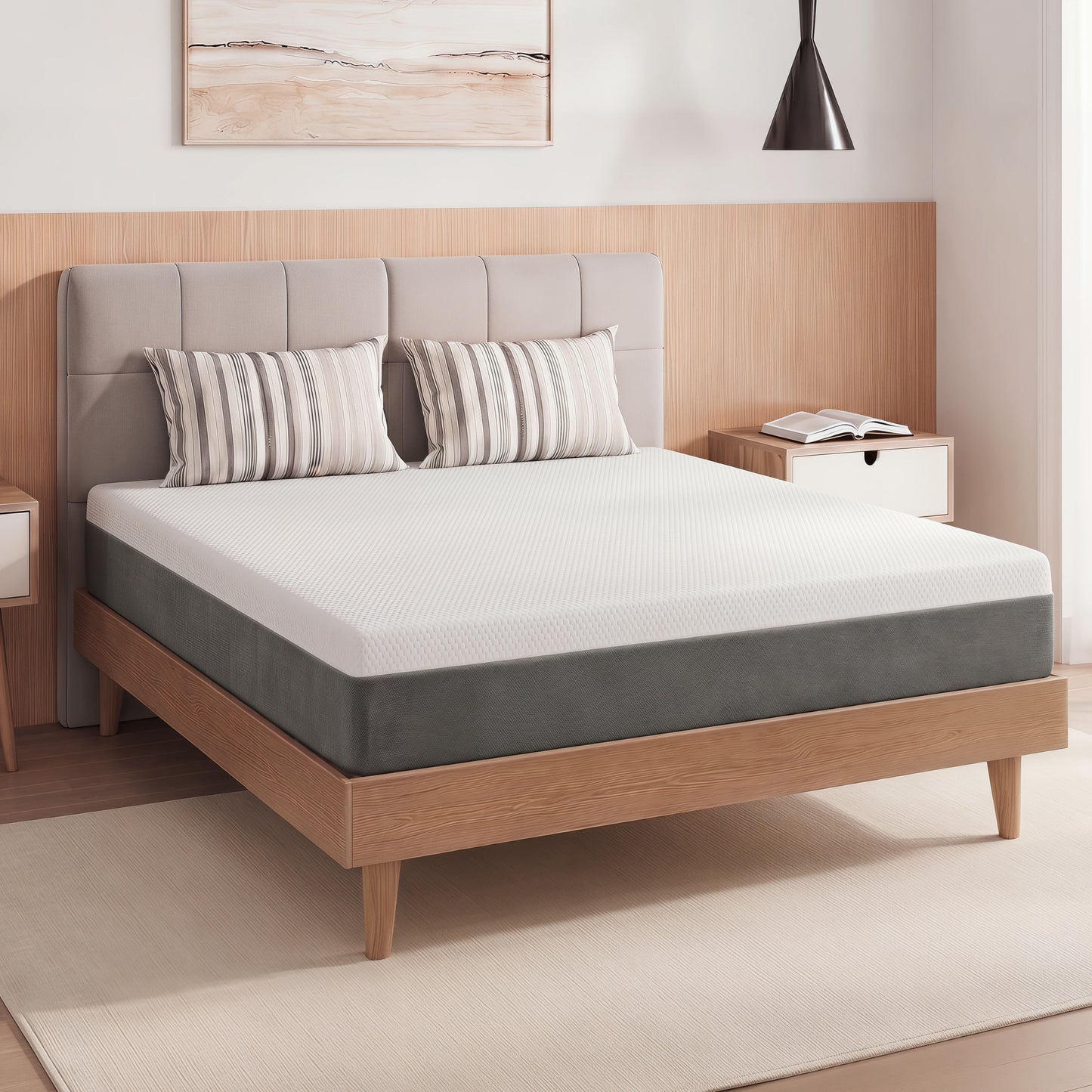 Zhovac 10 inch Twin size mattress,Medium Firm Memory Foam Mattresses in a box,CertiPUR-US,Adult
